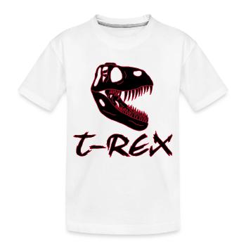 Tyrannosaure - T-shirt bio Premium Enfant - blanc - Devant