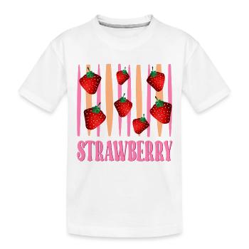 fraise - T-shirt bio Premium Enfant - blanc - Devant