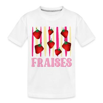 Fraises - T-shirt bio Premium Enfant - blanc - Devant