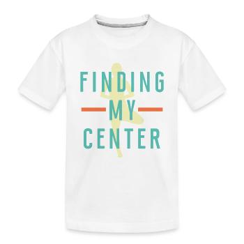 Yoga - Kids' Premium Organic T-Shirt - white - Front