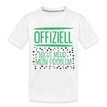 Verantwortung Probleme - Kinder Premium Bio T-Shirt - Weiß - Vorne