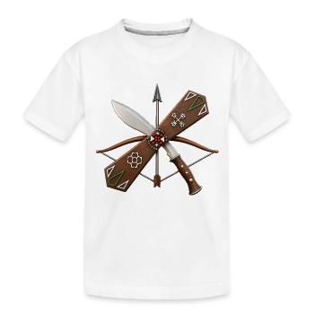 Klewang Salawaku Maluku - Kids' Premium Organic T-Shirt - white - Front
