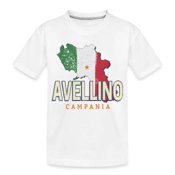 Avellino in Italien Retro Kampanien Vintage Urlaub - Kinder Premium Bio T-Shirt - Weiß - Vorne