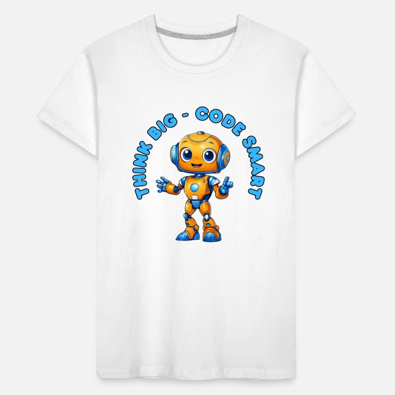 Roboter - Think big, Code Smart  Kinder Premium Bio T-Shirt
