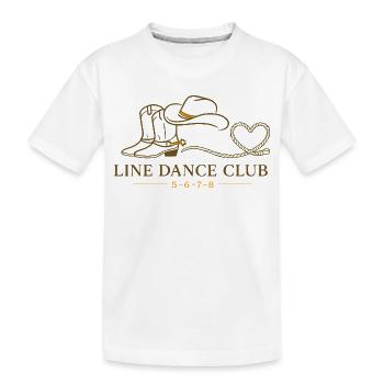 Linedance Club - Kinder Premium Bio T-Shirt - Weiß - Vorne