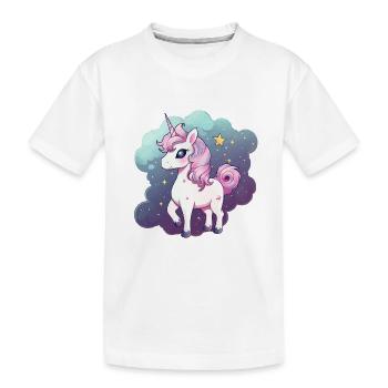 Licorne pastel - T-shirt bio Premium Enfant - blanc - Devant
