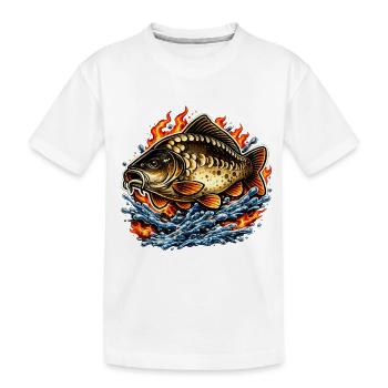 Carpe miroir - T-shirt bio Premium Enfant - blanc - Devant