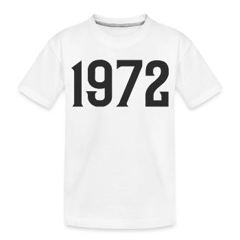 1972 - Kinder Premium Bio T-Shirt - Weiß - Vorne