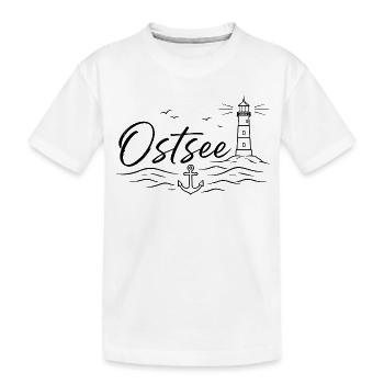 Ostsee - Kinder Premium Bio T-Shirt - Weiß - Vorne