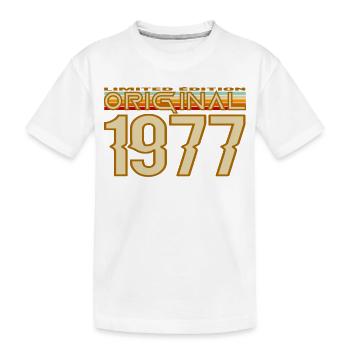 Original 1977 Vintage Year - T-shirt bio Premium Enfant - blanc - Devant