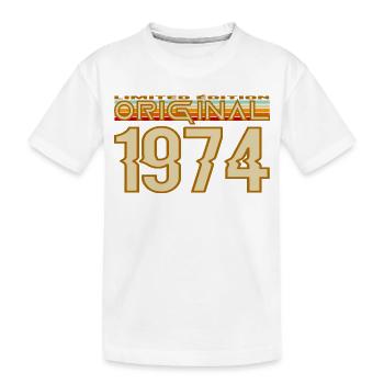 Original 1974 Retro Années 70 - T-shirt bio Premium Enfant - blanc - Devant