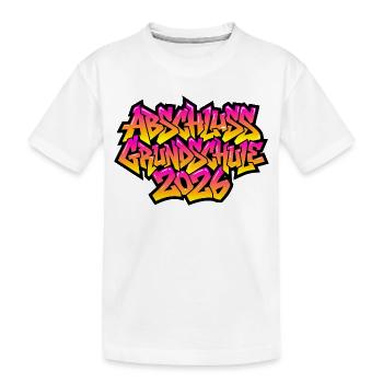 Graffiti de remise des diplômes de l’école primaire 2026 - T-shirt bio Premium Enfant - blanc - Devant