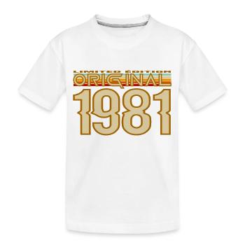 1981 Retro Original - T-shirt bio Premium Enfant - blanc - Devant