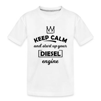 Diesel Motor Sport - Kids' Premium Organic T-Shirt - white - Front