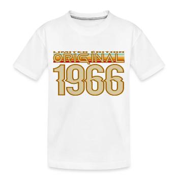 Originale Vintage Limited Edition von 1966 - Kinder Premium Bio T-Shirt - Weiß - Vorne