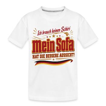 Ich brauch keinen Schiri - Kinder Premium Bio T-Shirt - Weiß - Vorne