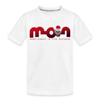 Moin - Kinder Premium Bio T-Shirt - Weiß - Vorne