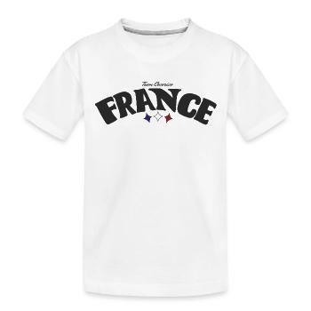 France Tricolore Team Cocorico - T-shirt bio Premium Enfant - blanc - Devant