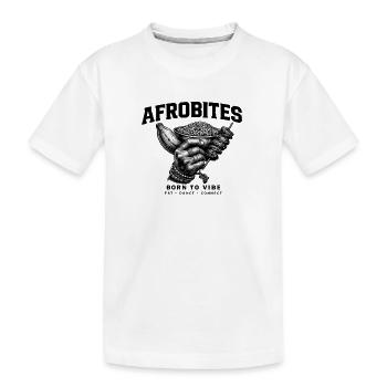 Main grunge avec bol de snacks - T-shirt bio Premium Enfant - blanc - Devant