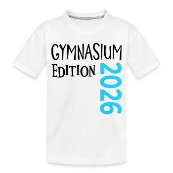 Gymnasium 2026 - Kinder Premium Bio T-Shirt - Weiß - Vorne