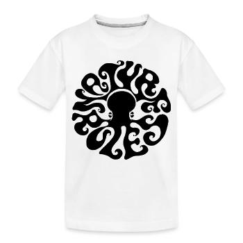 La nature de la pieuvre est là ! Faute de frappe de la classe des années soixante - T-shirt bio Premium Enfant - blanc - Devant