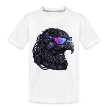 Cyberpunk Eagle Streetwear Mech - T-shirt bio Premium Enfant - blanc - Devant