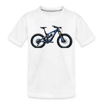 Cadre enduro avec la technologie VTT entièrement à vue latérale - T-shirt bio Premium Enfant - blanc - Devant