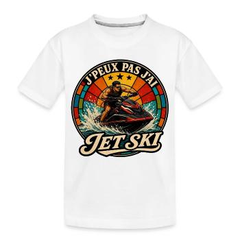 J'Peux Pas J'ai Jet Ski Cadeau Vintage - T-shirt bio Premium Enfant - blanc - Devant