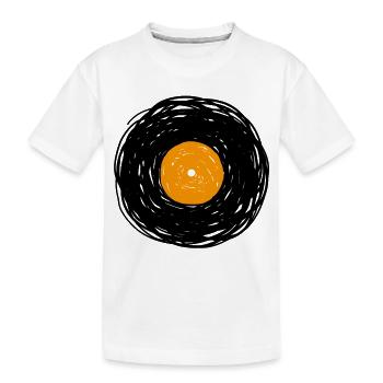 Esquisse de l’album vinyle - T-shirt bio Premium Enfant - blanc - Devant
