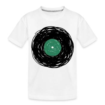 Esquisse de l’album vinyle - T-shirt bio Premium Enfant - blanc - Devant