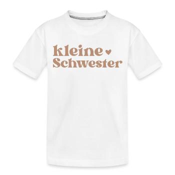 kleine Schwester - Kids' Premium Organic T-Shirt - white - Front