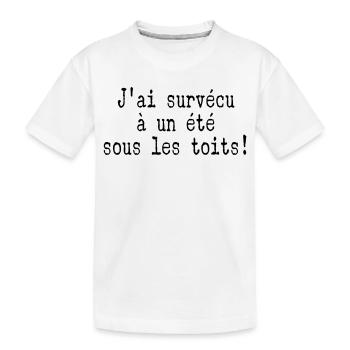 survécu Été Toits - T-shirt bio Premium Enfant - blanc - Devant