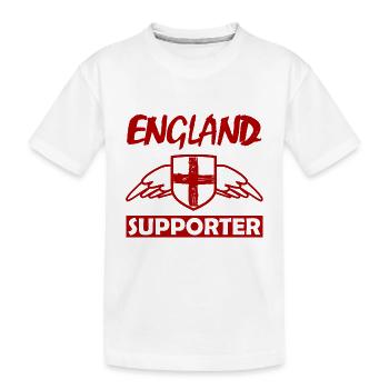 Supporter du Wing-Shield anglais - T-shirt bio Premium Enfant - blanc - Devant