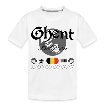 Souvenir de voyage streetwear à Gand en Belgique - T-shirt bio Premium Enfant - blanc - Devant