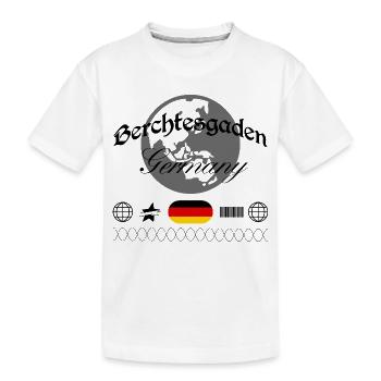 Berchtesgaden Deutschland Streetwear Souvenir - Kinder Premium Bio T-Shirt - Weiß - Vorne