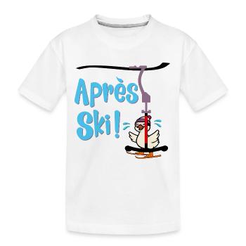 Remontée Après-Ski - Oie - T-shirt bio Premium Enfant - blanc - Devant