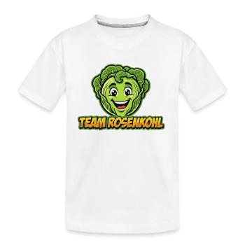 Maillot avec le logo des Choux de Bruxelles - T-shirt bio Premium Enfant - blanc - Devant
