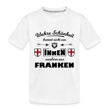 Heraldisches Schildtrio Franken - Kinder Premium Bio T-Shirt - Weiß - Vorne