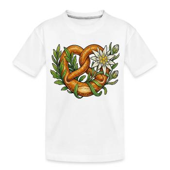 Remplacement des costumes traditionnels du Pretzel Edelweiss Festival Folklorique - T-shirt bio Premium Enfant - blanc - Devant
