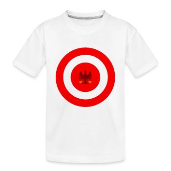 Emblème de l’aigle de cible Autriche - T-shirt bio Premium Enfant - blanc - Devant