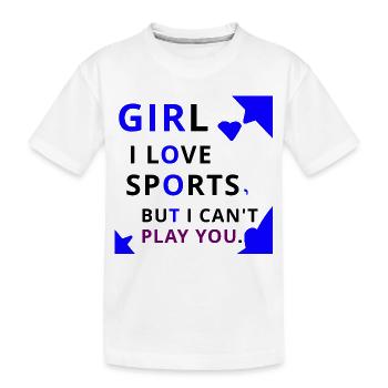 Typographie de la pièce Bold Girl - T-shirt bio Premium Enfant - blanc - Devant