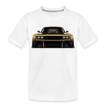PROJET N°001 – Maître Héros | Automobile Premium - T-shirt bio Premium Enfant - blanc - Devant