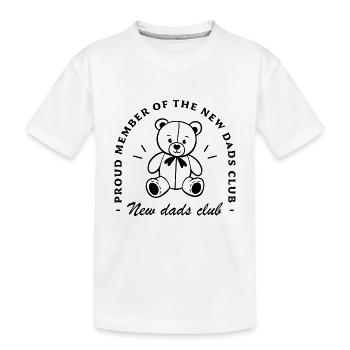 Le club du nouveau papa : première fête des pères - T-shirt bio Premium Enfant - blanc - Devant