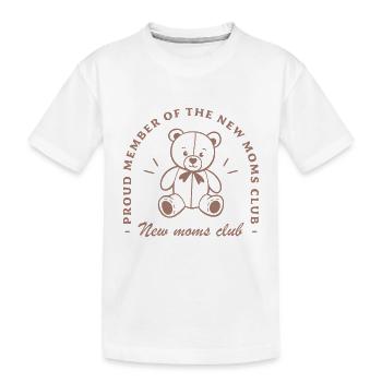Première fête des mères pour la nouvelle maman - T-shirt bio Premium Enfant - blanc - Devant