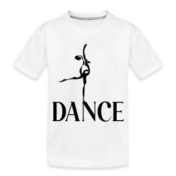 Danse dansante de ballerine - T-shirt bio Premium Enfant - blanc - Devant