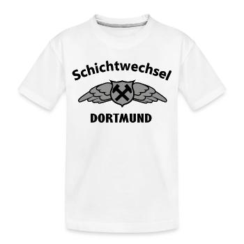 Hammerflügel Dortmund Wappen Emblem - Kinder Premium Bio T-Shirt - Weiß - Vorne