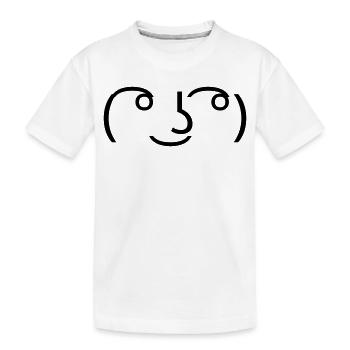 Émoticon Lenny Face ( ͡° ͜ʖ ͡°) Meme - T-shirt bio Premium Enfant - blanc - Devant
