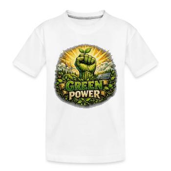 Green Power : Poings Focus Environnementaux - T-shirt bio Premium Enfant - blanc - Devant
