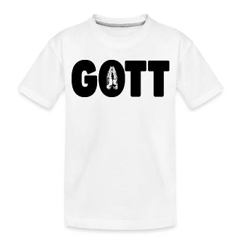 Dieu - Prière - Mains en prière - T-shirt bio Premium Enfant - blanc - Devant