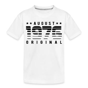 Édition Originale Limitée Août 1976 Anniversaire - T-shirt bio Premium Enfant - blanc - Devant
